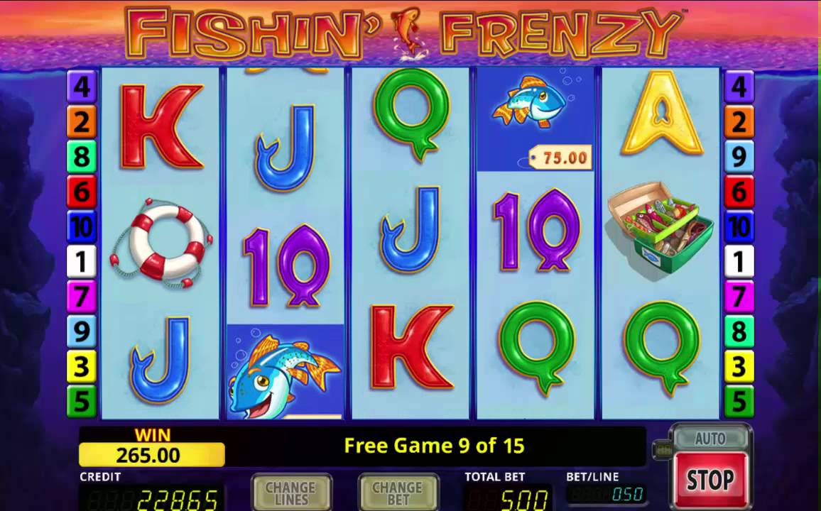 do the new fishing frenzy slots offer great features