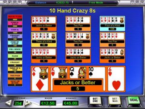 online video poker 10 hand